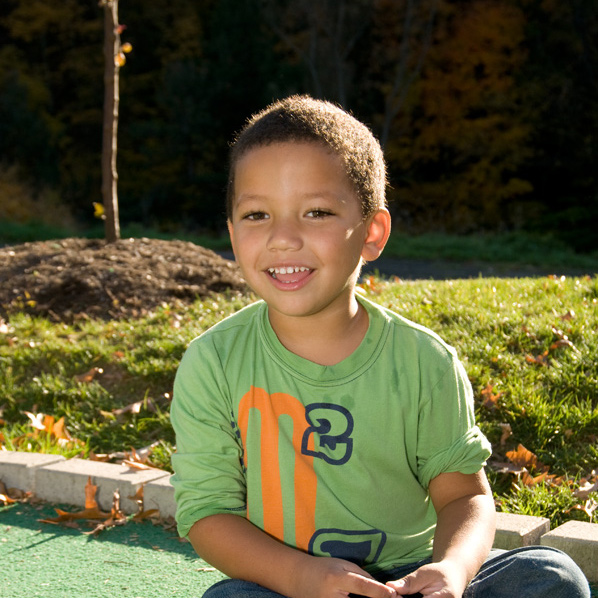 dc_boy_outside Young boy smiling